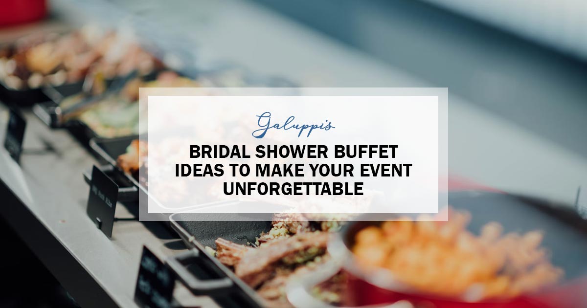 bridal shower buffets