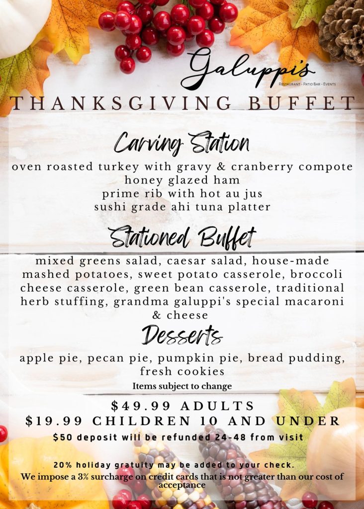 thanksgiving bufet