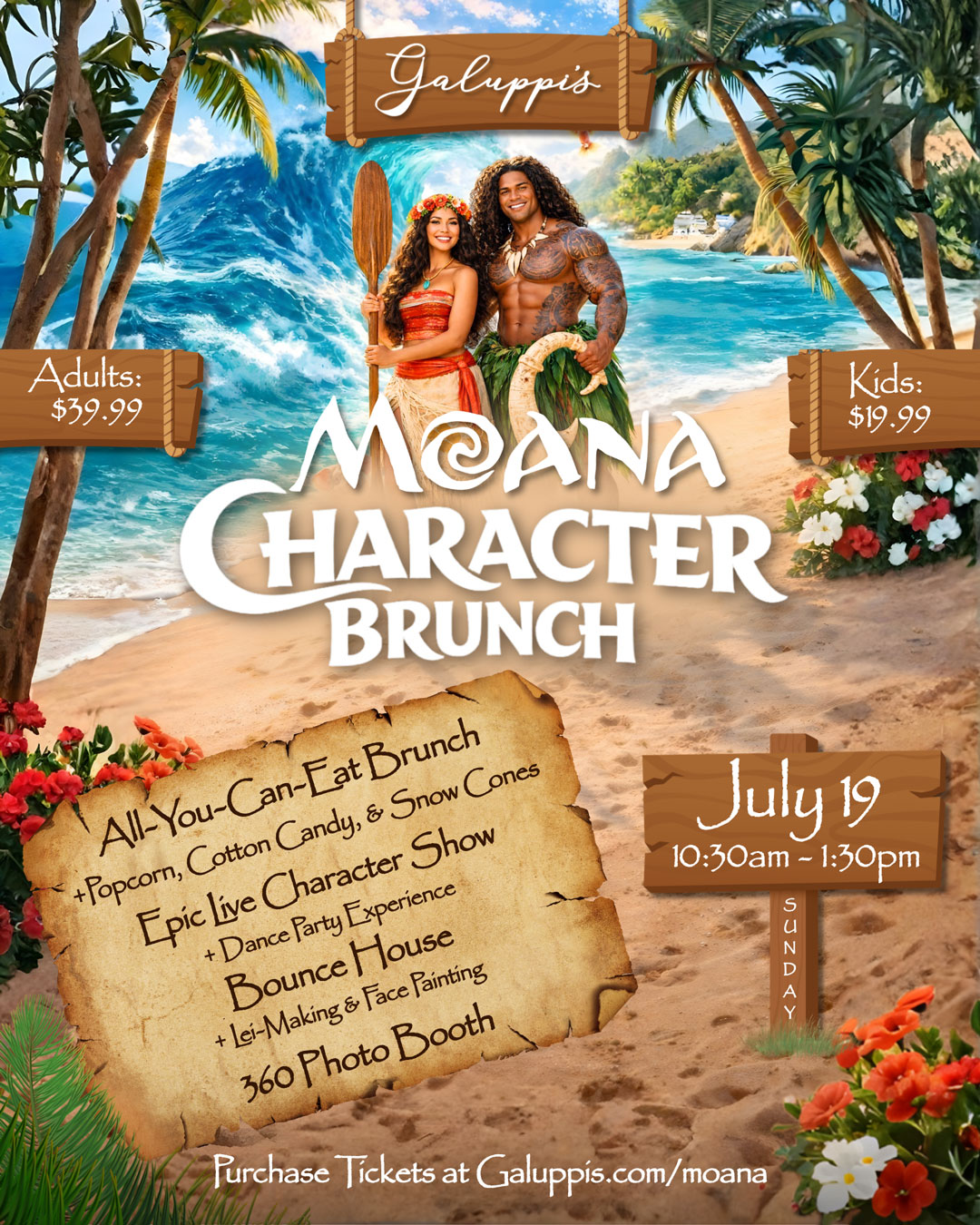 Moana Character Brunch