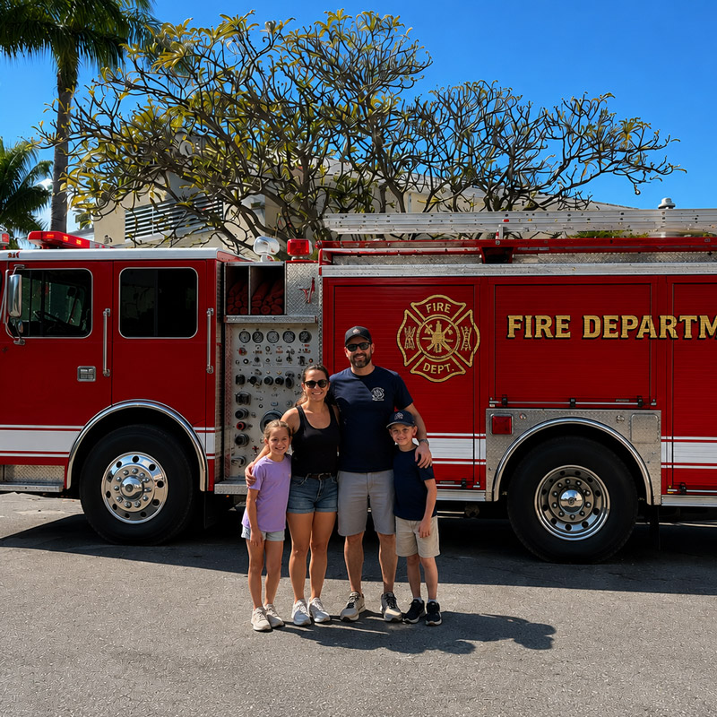 SURPRISE FIRE TRUCK APPEARANCE