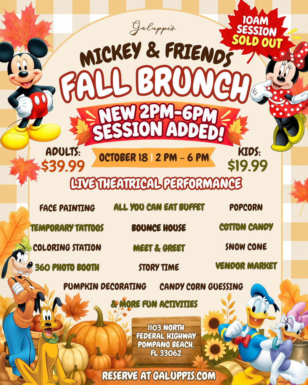 Mickey & Friends Fall Brunch