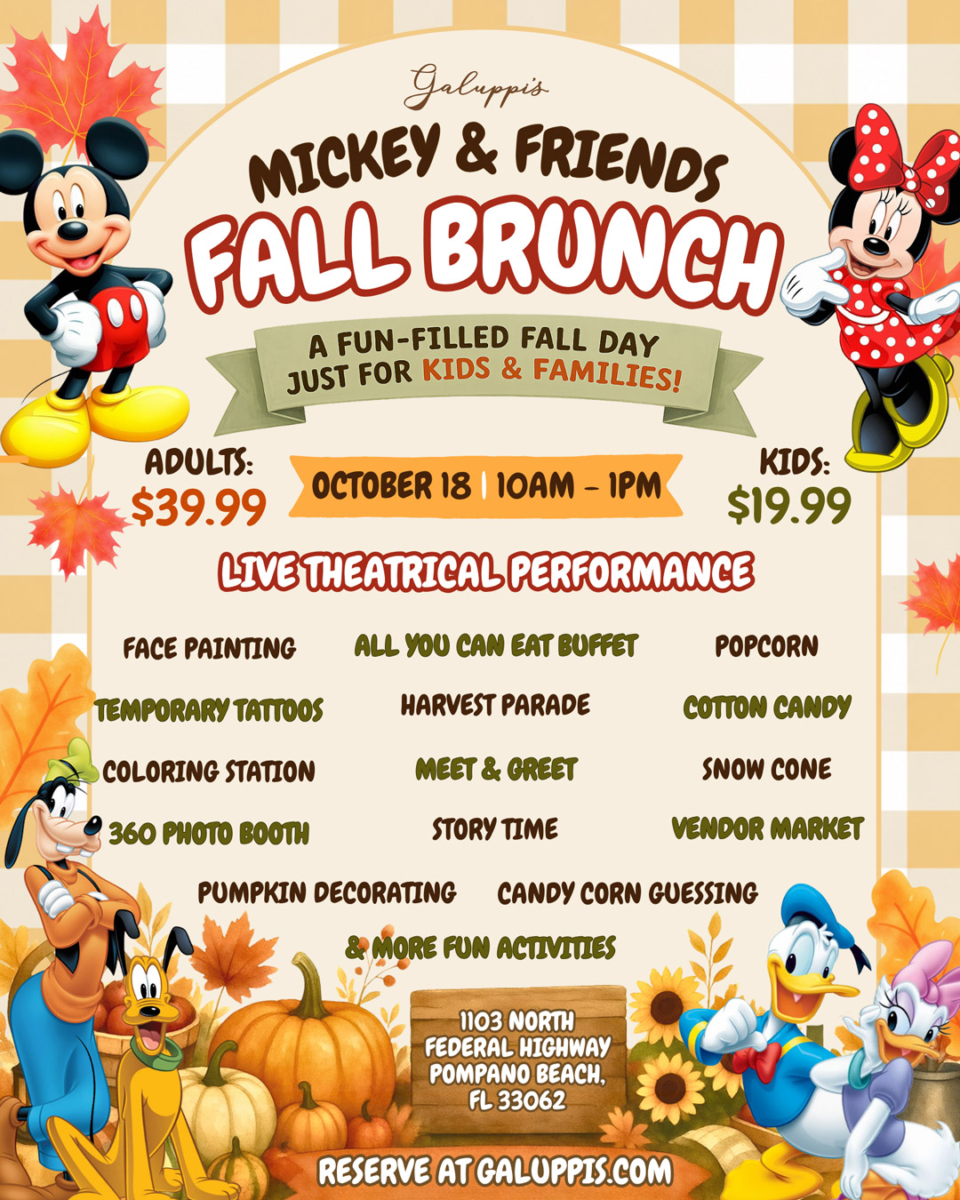 Mickey & Friends Fall Brunch